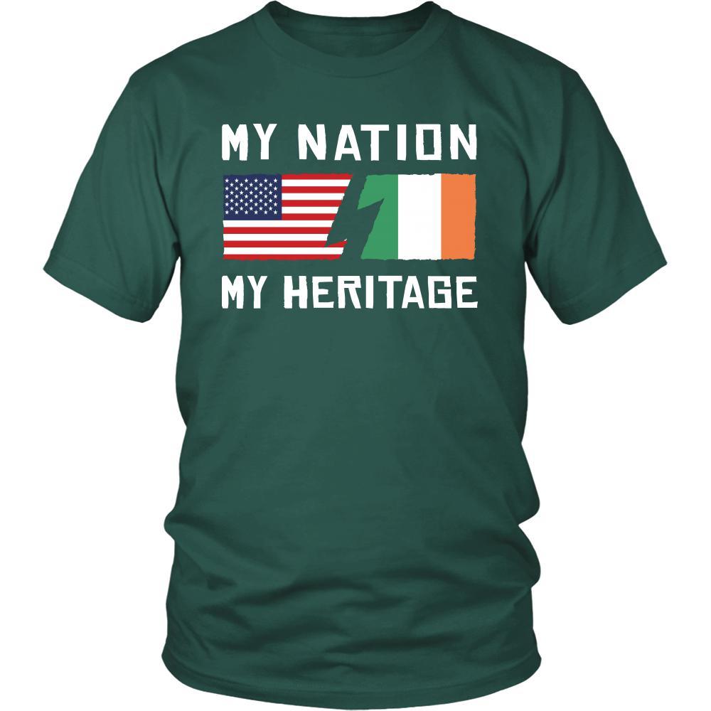 Irish Shirt - My Nation - My Heritage - Native Roots Gift-T-shirt-Teelime | shirts-hoodies-mugs