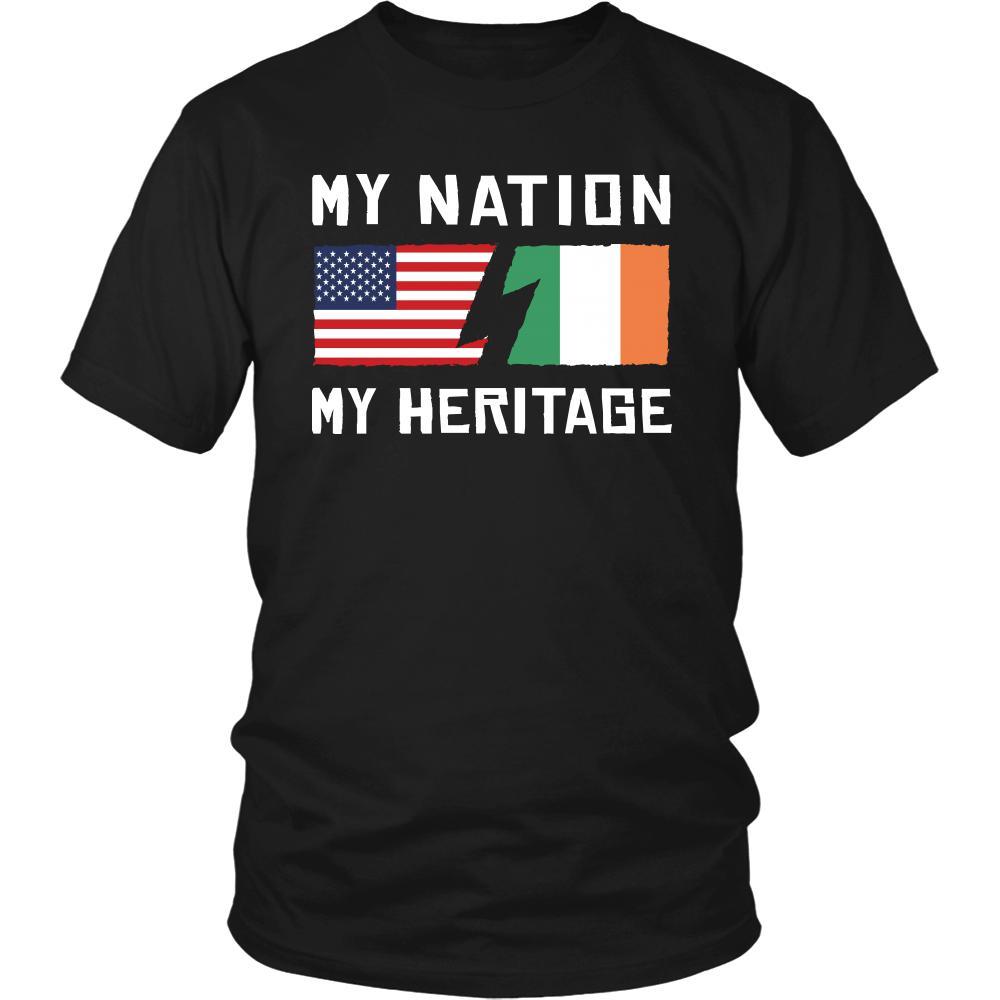 Irish Shirt - My Nation - My Heritage - Native Roots Gift-T-shirt-Teelime | shirts-hoodies-mugs