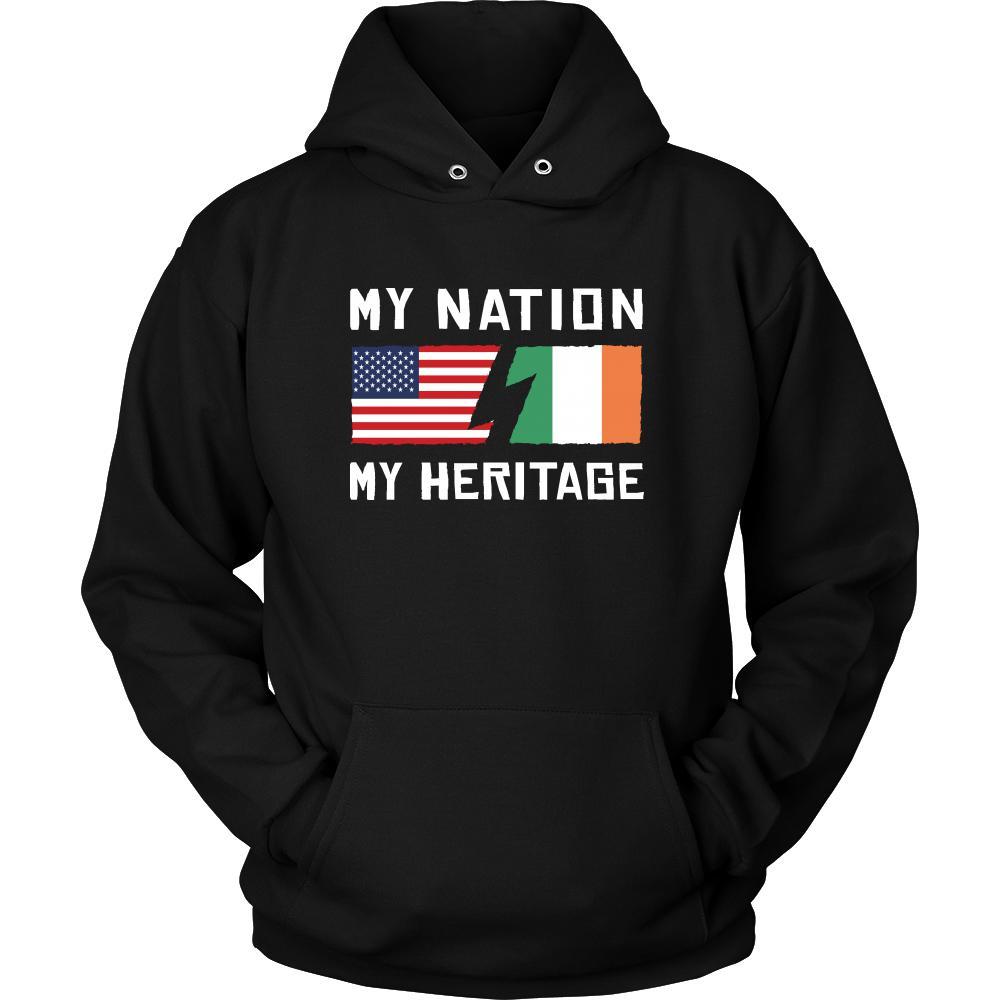 Irish Shirt - My Nation - My Heritage - Native Roots Gift-T-shirt-Teelime | shirts-hoodies-mugs