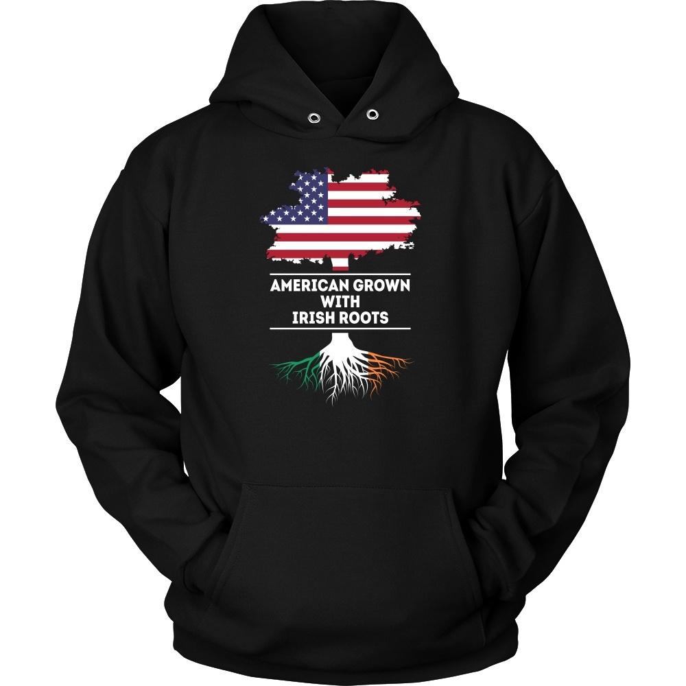 Irish T Shirt - American grown with Irish Roots-T-shirt-Teelime | shirts-hoodies-mugs