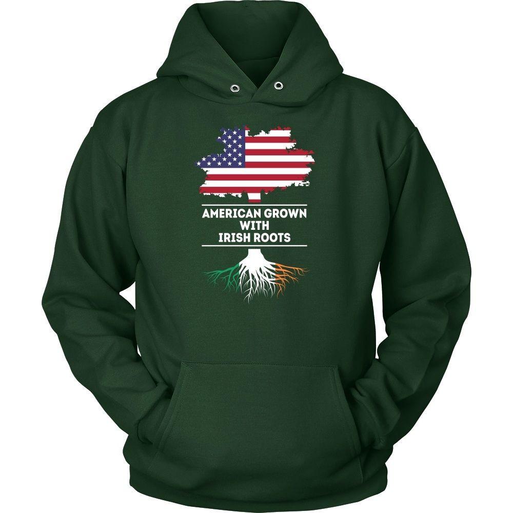 Irish T Shirt - American grown with Irish Roots-T-shirt-Teelime | shirts-hoodies-mugs