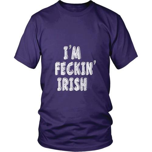 Irish T Shirt - I'm feckin' Irish-T-shirt-Teelime | shirts-hoodies-mugs