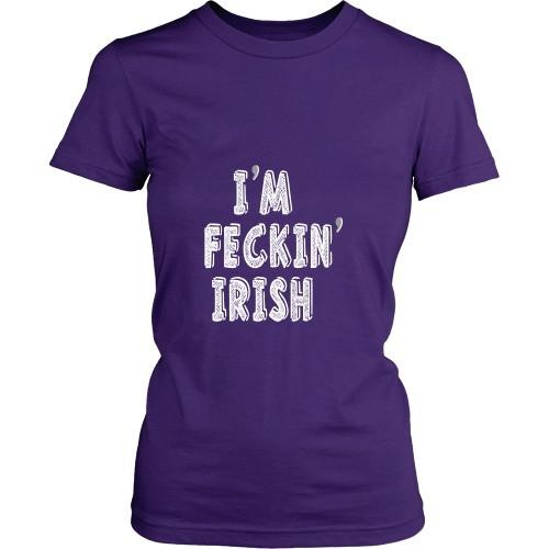 Irish T Shirt - I'm feckin' Irish-T-shirt-Teelime | shirts-hoodies-mugs