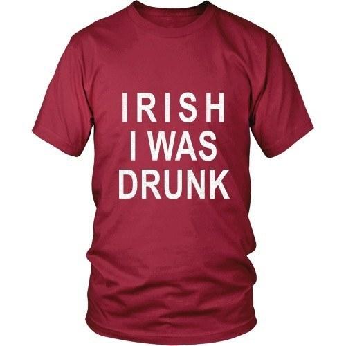 Irish T Shirt - Irish I was drunk-T-shirt-Teelime | shirts-hoodies-mugs
