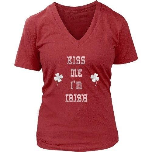 Irish T Shirt - Kiss me I'm Irish-T-shirt-Teelime | shirts-hoodies-mugs