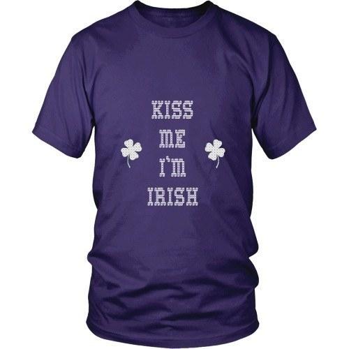 Irish T Shirt - Kiss me I'm Irish-T-shirt-Teelime | shirts-hoodies-mugs