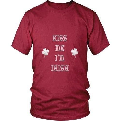 Irish T Shirt - Kiss me I'm Irish-T-shirt-Teelime | shirts-hoodies-mugs