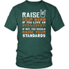 Ironworker Shirt - Raise your hand if you love Ironworker, if not raise your standards - Profession Gift-T-shirt-Teelime | shirts-hoodies-mugs