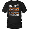 Ironworker Shirt - Raise your hand if you love Ironworker, if not raise your standards - Profession Gift-T-shirt-Teelime | shirts-hoodies-mugs