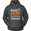 Ironworker Shirt - Raise your hand if you love Ironworker, if not raise your standards - Profession Gift-T-shirt-Teelime | shirts-hoodies-mugs