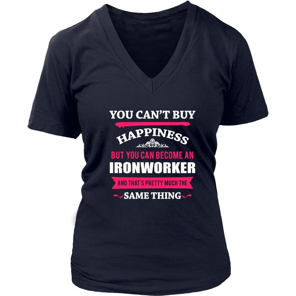Ironworker Shirt - You can't buy happiness but you can become a Ironworker and that's pretty much the same thing Profession-T-shirt-Teelime | shirts-hoodies-mugs