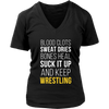 Wrestling T Shirt- Blood clots Sweat Dries Bones Heal Suck it up and keep-T-shirt-Teelime | shirts-hoodies-mugs