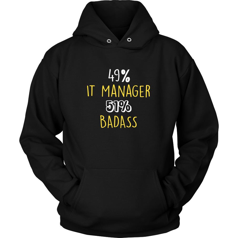 IT Manager Shirt - 49% IT Manager 51% Badass Profession-T-shirt-Teelime | shirts-hoodies-mugs