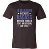 IT manager Shirt - IT manager because badass mother fucker isn't an official job title - Profession Gift-T-shirt-Teelime | shirts-hoodies-mugs