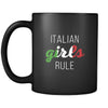 Italian Italian girls rule 11oz Black Mug-Drinkware-Teelime | shirts-hoodies-mugs