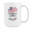 Italian mug - American grown with Italian roots 15oz White Mug-Drinkware-Teelime | shirts-hoodies-mugs
