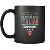 Italian Never underestimate the power of an Italian woman 11oz Black Mug-Drinkware-Teelime | shirts-hoodies-mugs