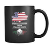 Italian roots American grown with Italian roots 11oz Black Mug-Drinkware-Teelime | shirts-hoodies-mugs