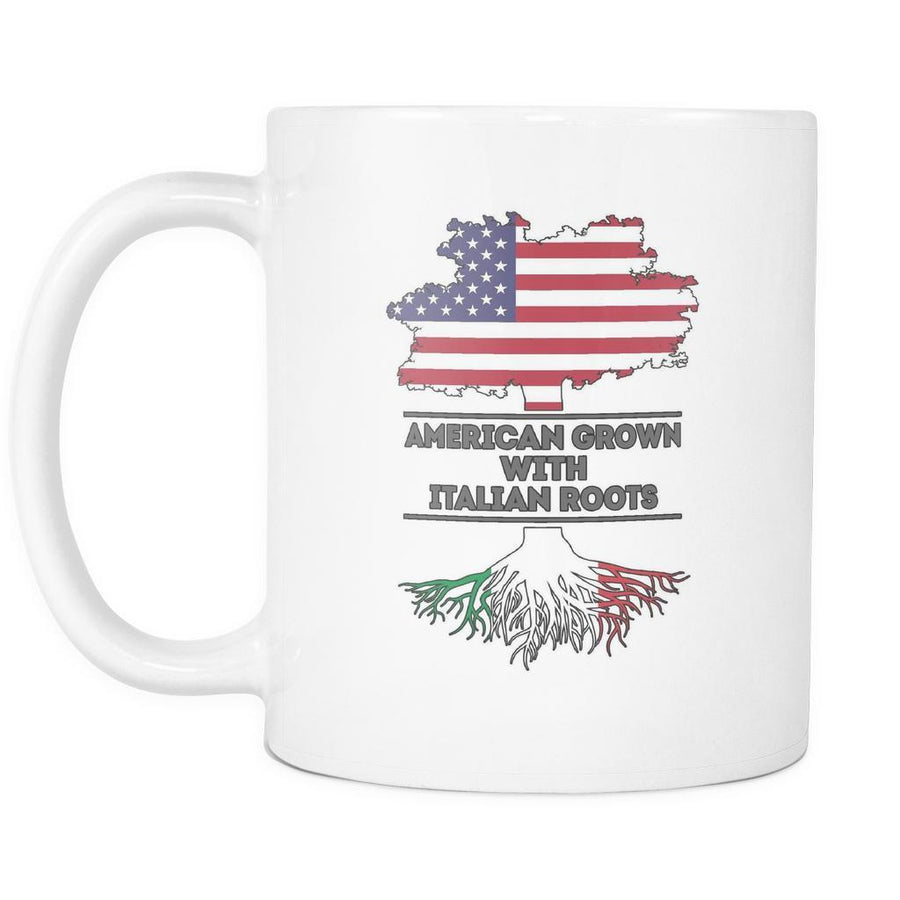 Italian Roots mug - Italian Mugs Italian Coffee Mugs (11oz) White