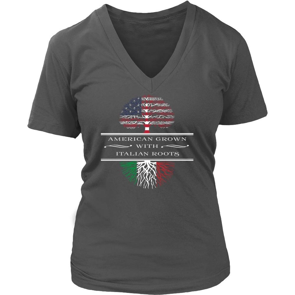 Italian Roots T Shirt - American Grown with Italian Roots-T-shirt-Teelime | shirts-hoodies-mugs