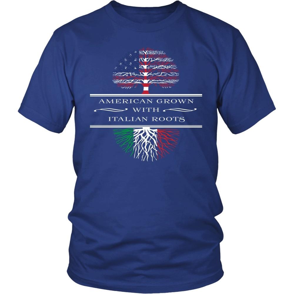 Italian Roots T Shirt - American Grown with Italian Roots-T-shirt-Teelime | shirts-hoodies-mugs