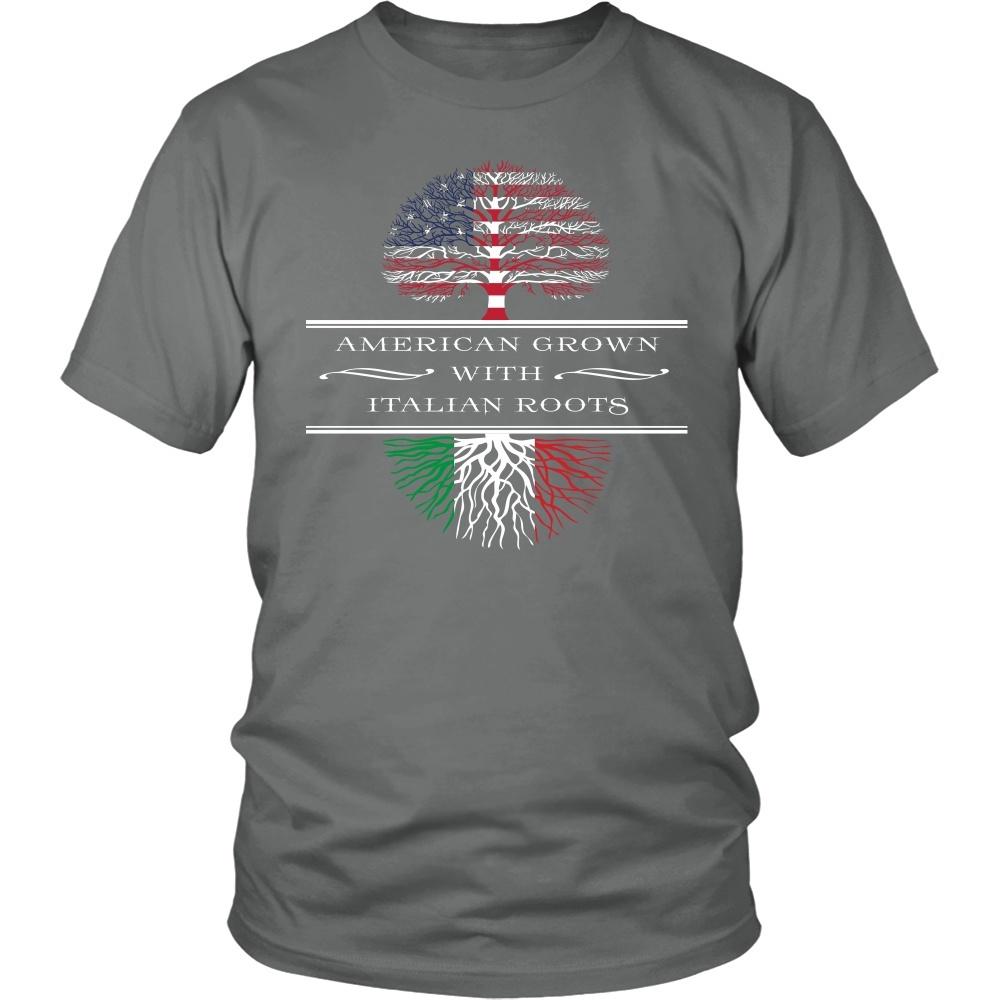 Italian Roots T Shirt - American Grown with Italian Roots-T-shirt-Teelime | shirts-hoodies-mugs