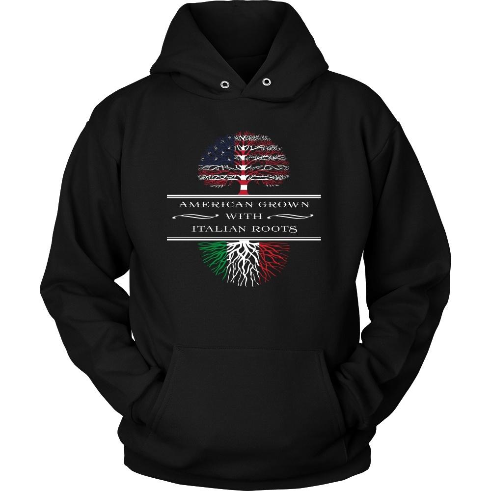 Italian Roots T Shirt - American Grown with Italian Roots-T-shirt-Teelime | shirts-hoodies-mugs