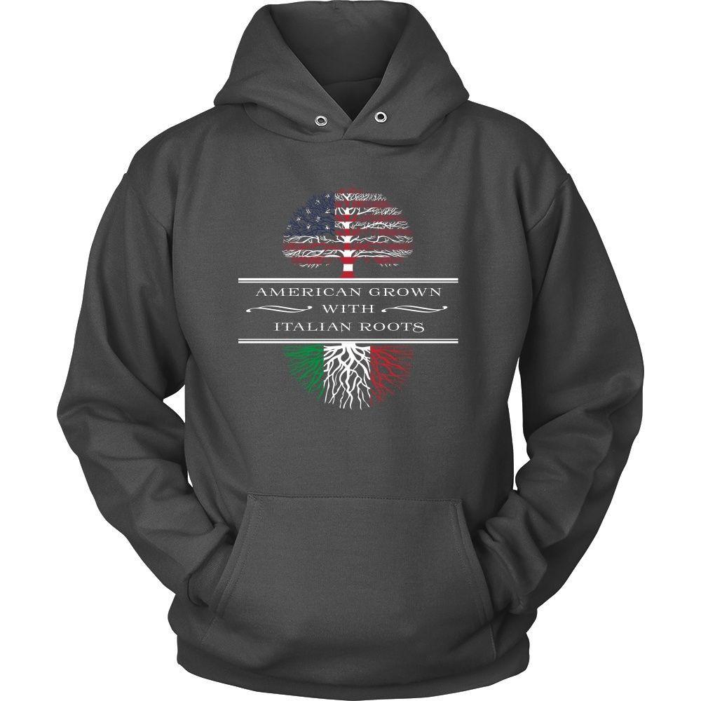 Italian Roots T Shirt - American Grown with Italian Roots-T-shirt-Teelime | shirts-hoodies-mugs