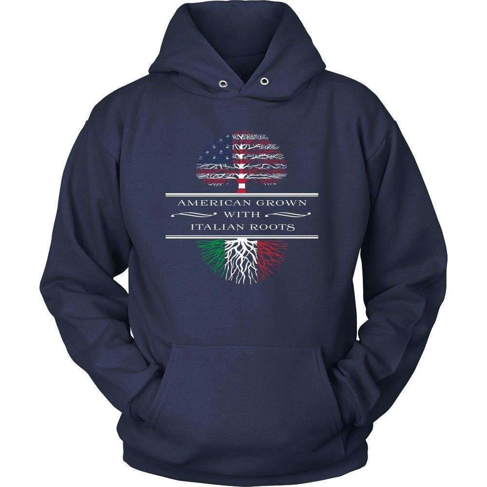 Italian Roots T Shirt - American Grown with Italian Roots-T-shirt-Teelime | shirts-hoodies-mugs