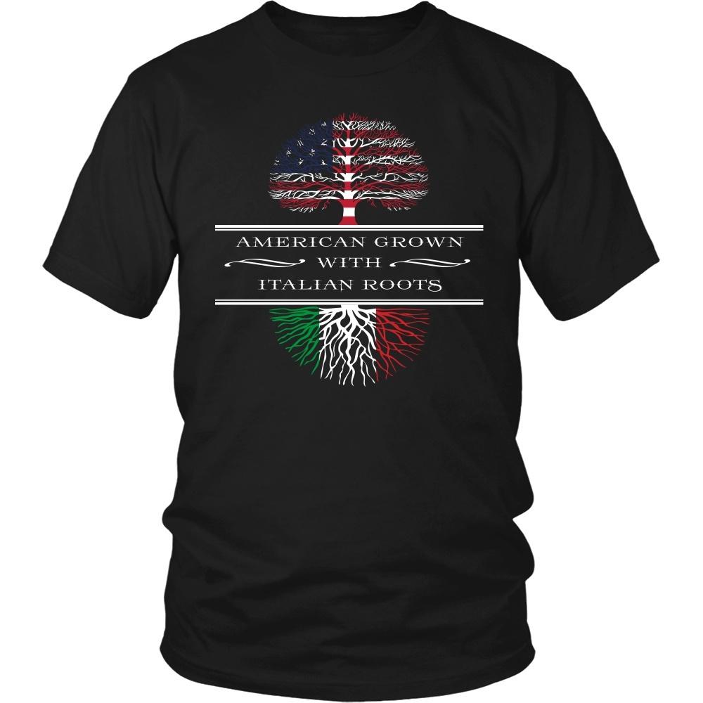 Italian Roots T Shirt - American Grown with Italian Roots