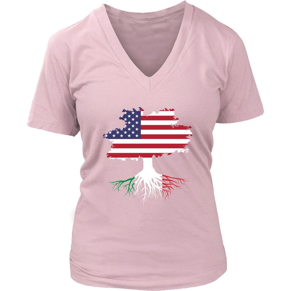 Italian roots T-shirts - American grown with Italian roots - No words-T-shirt-Teelime | shirts-hoodies-mugs