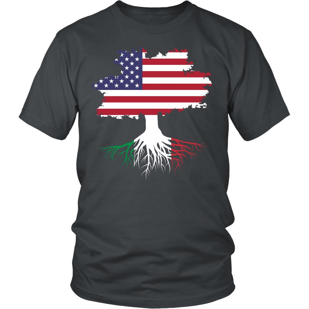 Italian roots T-shirts - American grown with Italian roots - No words-T-shirt-Teelime | shirts-hoodies-mugs