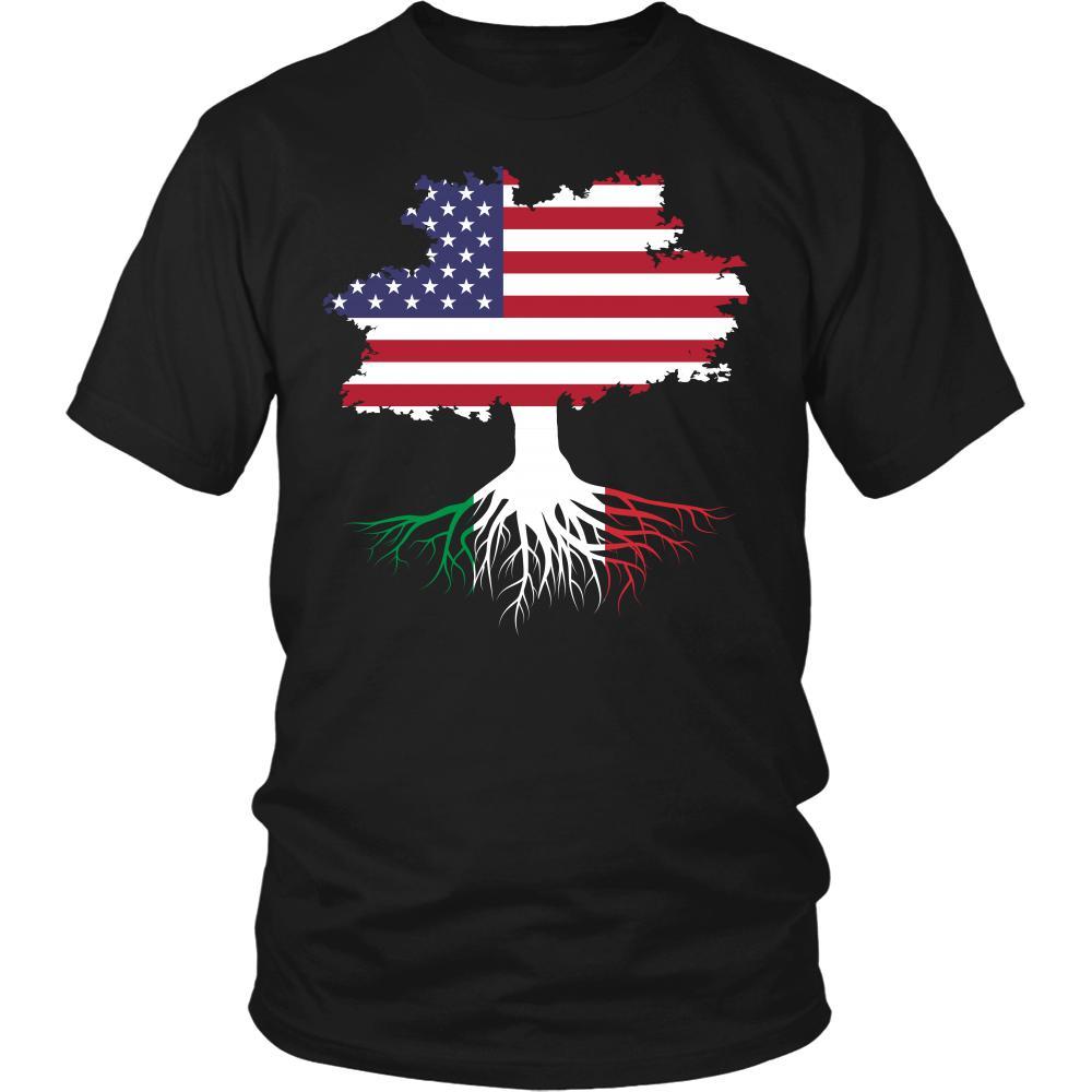 Italian roots T-shirts - American grown with Italian roots - No words-T-shirt-Teelime | shirts-hoodies-mugs