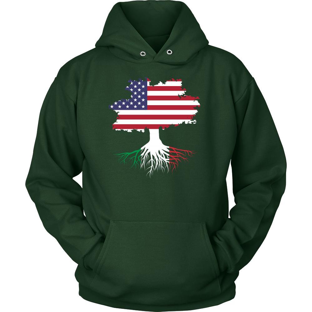 Italian roots T-shirts - American grown with Italian roots - No words-T-shirt-Teelime | shirts-hoodies-mugs