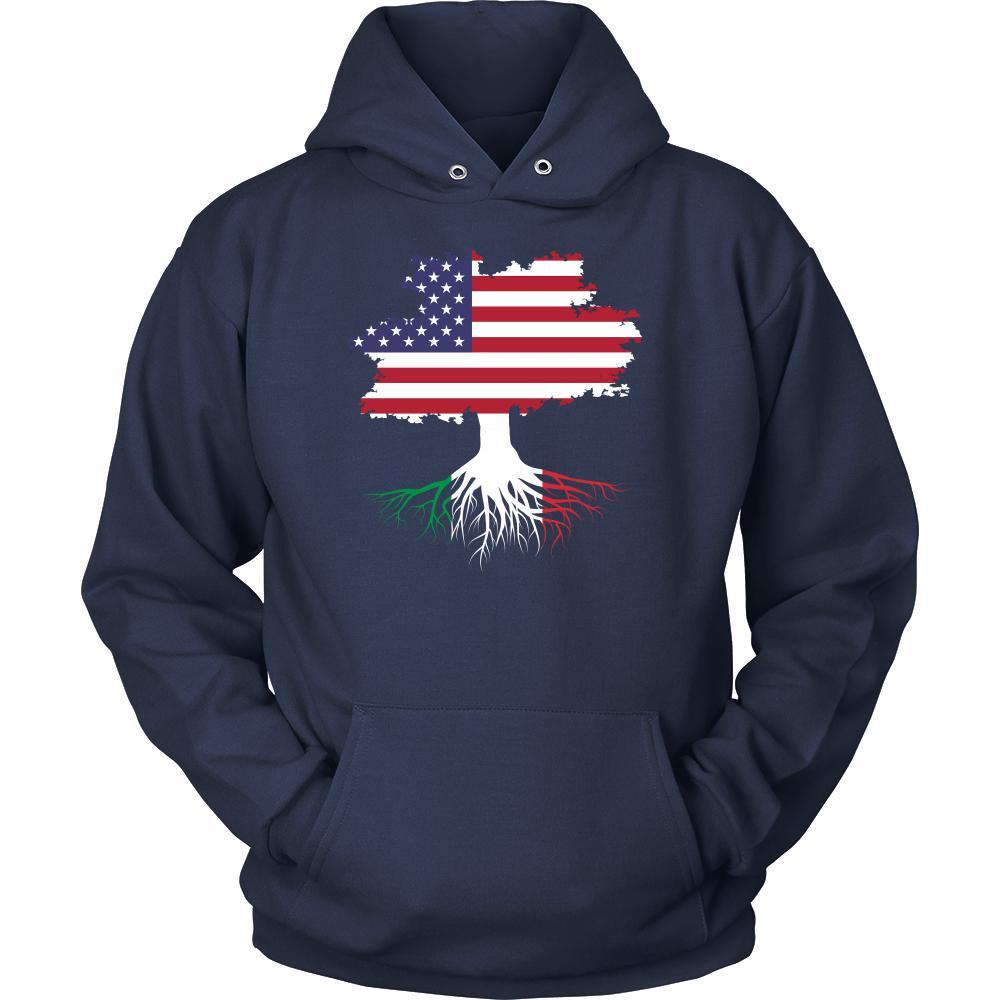 Italian roots T-shirts - American grown with Italian roots - No words-T-shirt-Teelime | shirts-hoodies-mugs