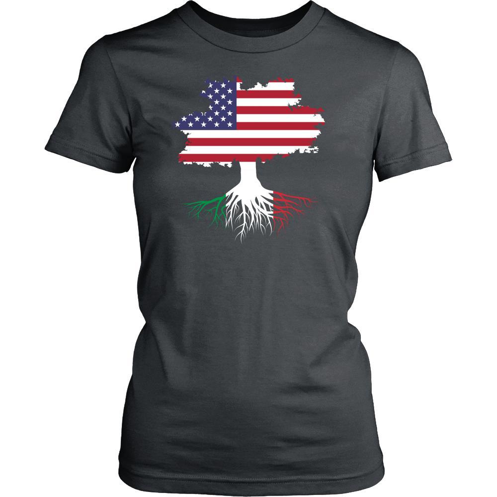 Italian roots T-shirts - American grown with Italian roots - No words-T-shirt-Teelime | shirts-hoodies-mugs