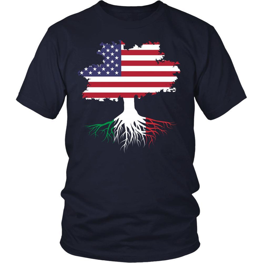 Italian roots T-shirts - American grown with Italian roots - No words-T-shirt-Teelime | shirts-hoodies-mugs