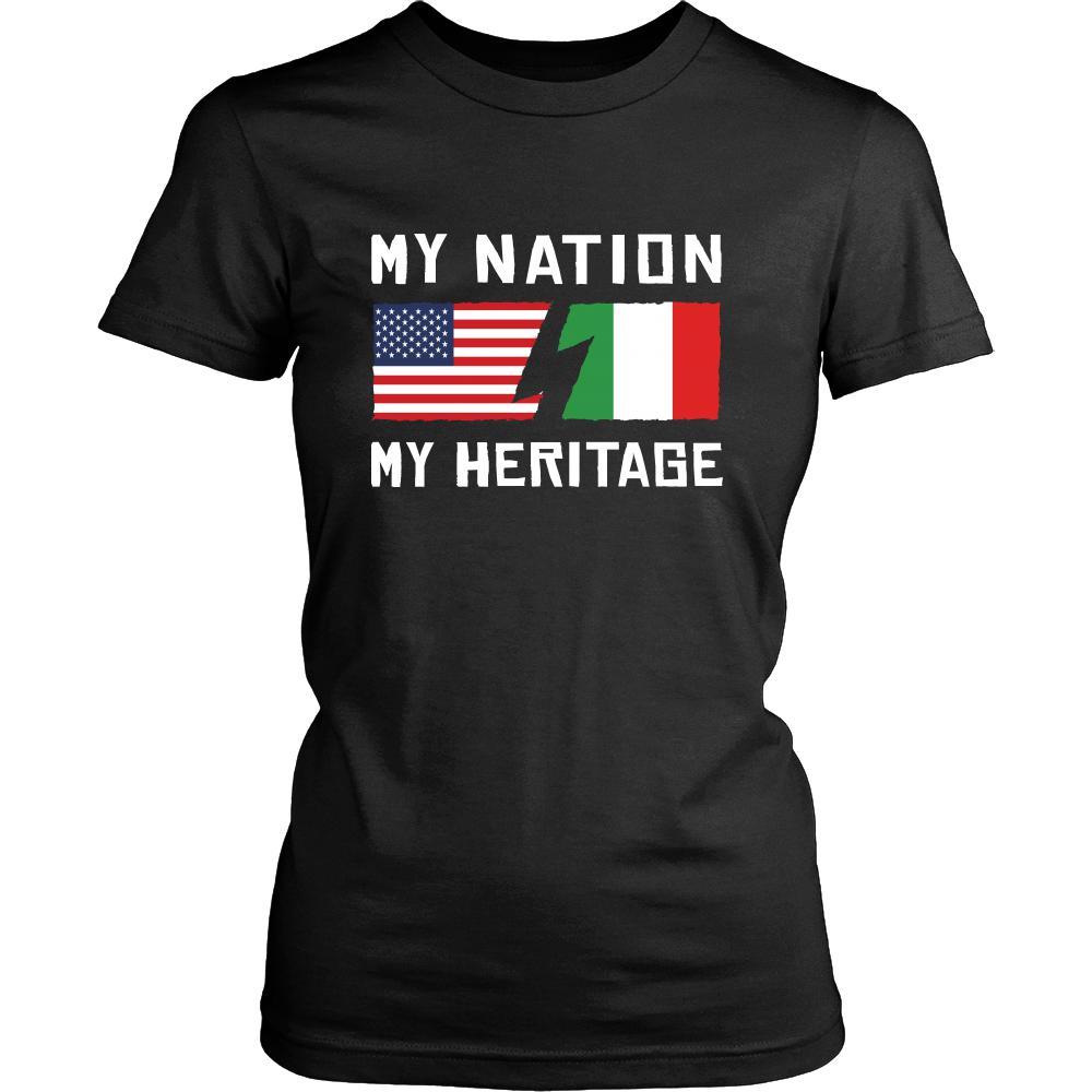 Italian Shirt - My Nation - My Heritage - Italy Roots Gift-T-shirt-Teelime | shirts-hoodies-mugs