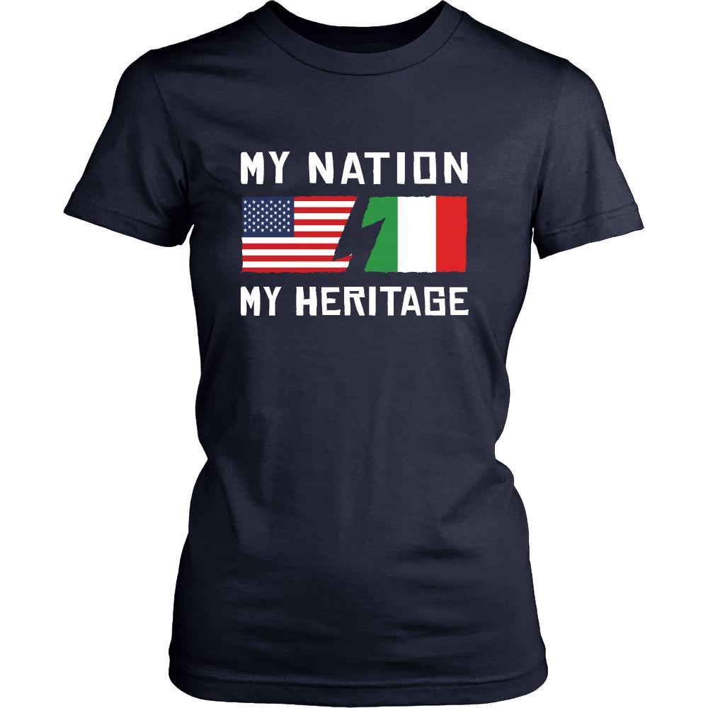 Italian Shirt - My Nation - My Heritage - Italy Roots Gift-T-shirt-Teelime | shirts-hoodies-mugs
