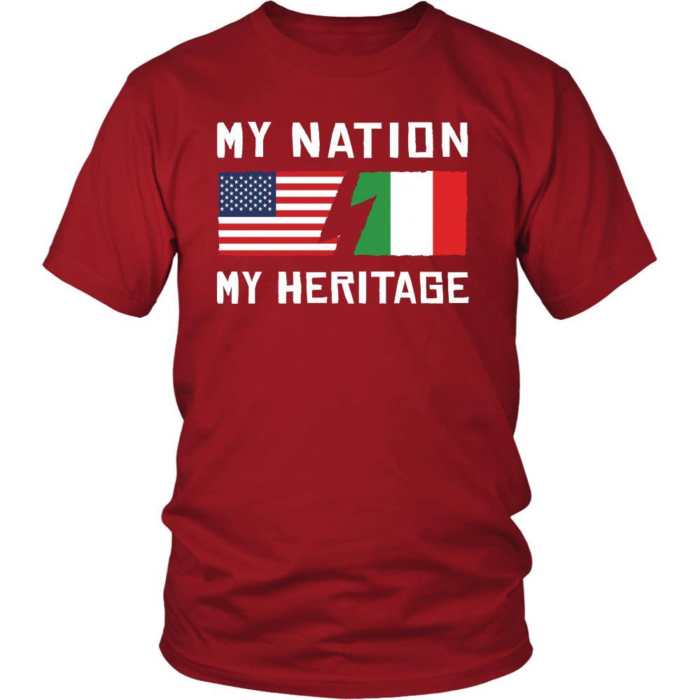 Italian Shirt - My Nation - My Heritage - Italy Roots Gift-T-shirt-Teelime | shirts-hoodies-mugs
