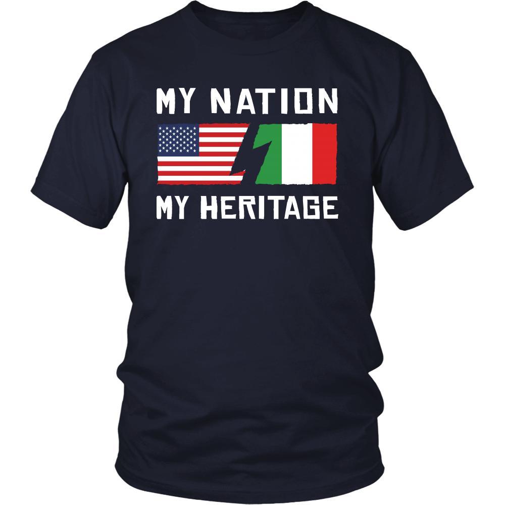 Italian Shirt - My Nation - My Heritage - Italy Roots Gift-T-shirt-Teelime | shirts-hoodies-mugs