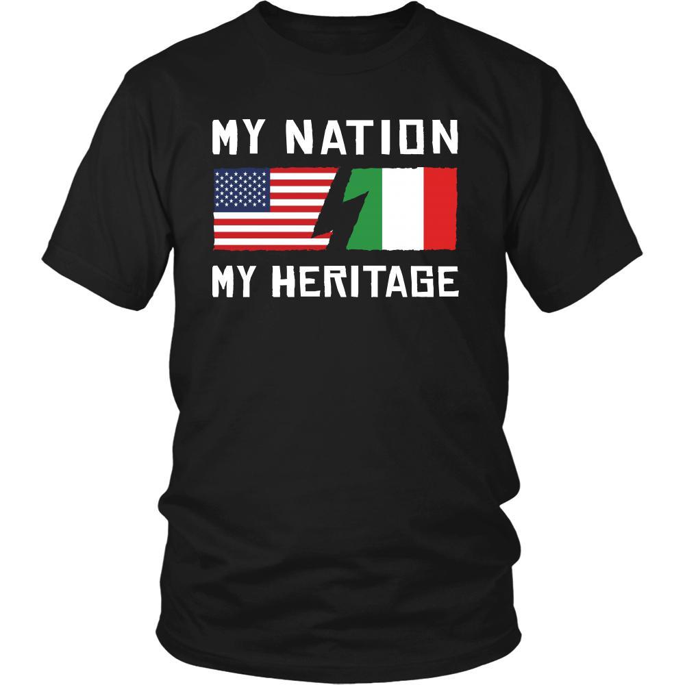 Italian Shirt - My Nation - My Heritage - Italy Roots Gift-T-shirt-Teelime | shirts-hoodies-mugs