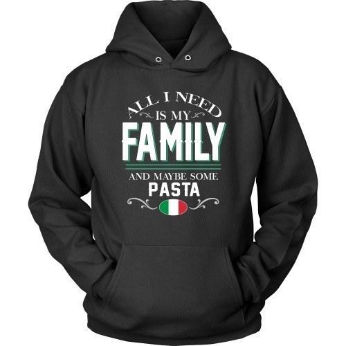 Italian T Shirt - All I need is my family and some Pasta-T-shirt-Teelime | shirts-hoodies-mugs