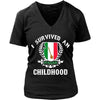 Italian T Shirt - I survived an Italian childhood-T-shirt-Teelime | shirts-hoodies-mugs