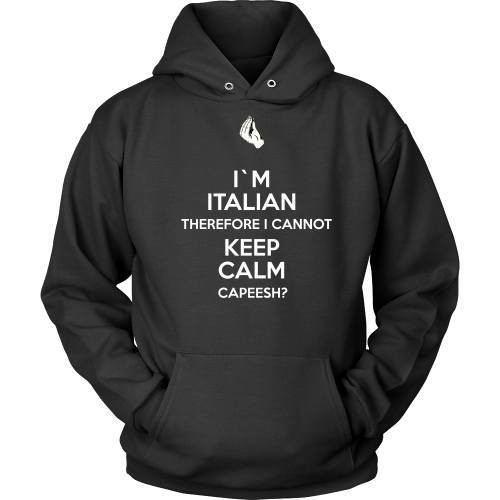 Italian T Shirt - I'm Italian I can't keep calm-T-shirt-Teelime | shirts-hoodies-mugs