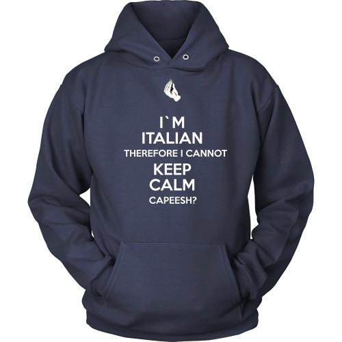 Italian T Shirt - I'm Italian I can't keep calm-T-shirt-Teelime | shirts-hoodies-mugs