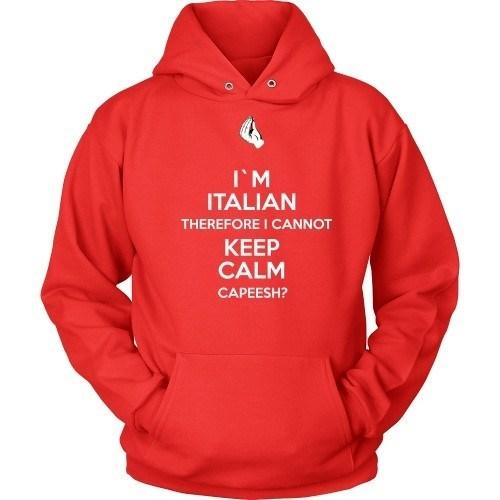 Italian T Shirt - I'm Italian I can't keep calm-T-shirt-Teelime | shirts-hoodies-mugs