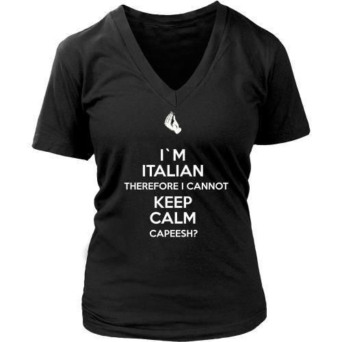Italian T Shirt - I'm Italian I can't keep calm-T-shirt-Teelime | shirts-hoodies-mugs