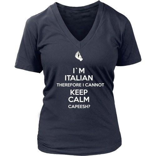 Italian T Shirt - I'm Italian I can't keep calm-T-shirt-Teelime | shirts-hoodies-mugs