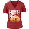 Italian T Shirt - I'm not perfect but I'm Sicilian. So pretty close-T-shirt-Teelime | shirts-hoodies-mugs